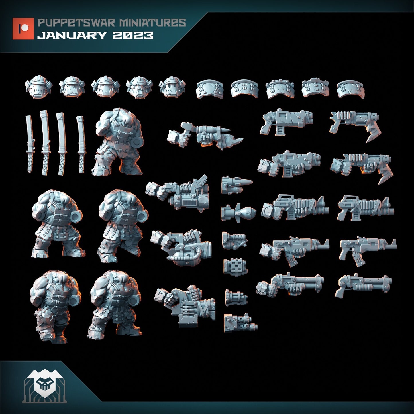 5 x Bushi Orc Heavy Gunners