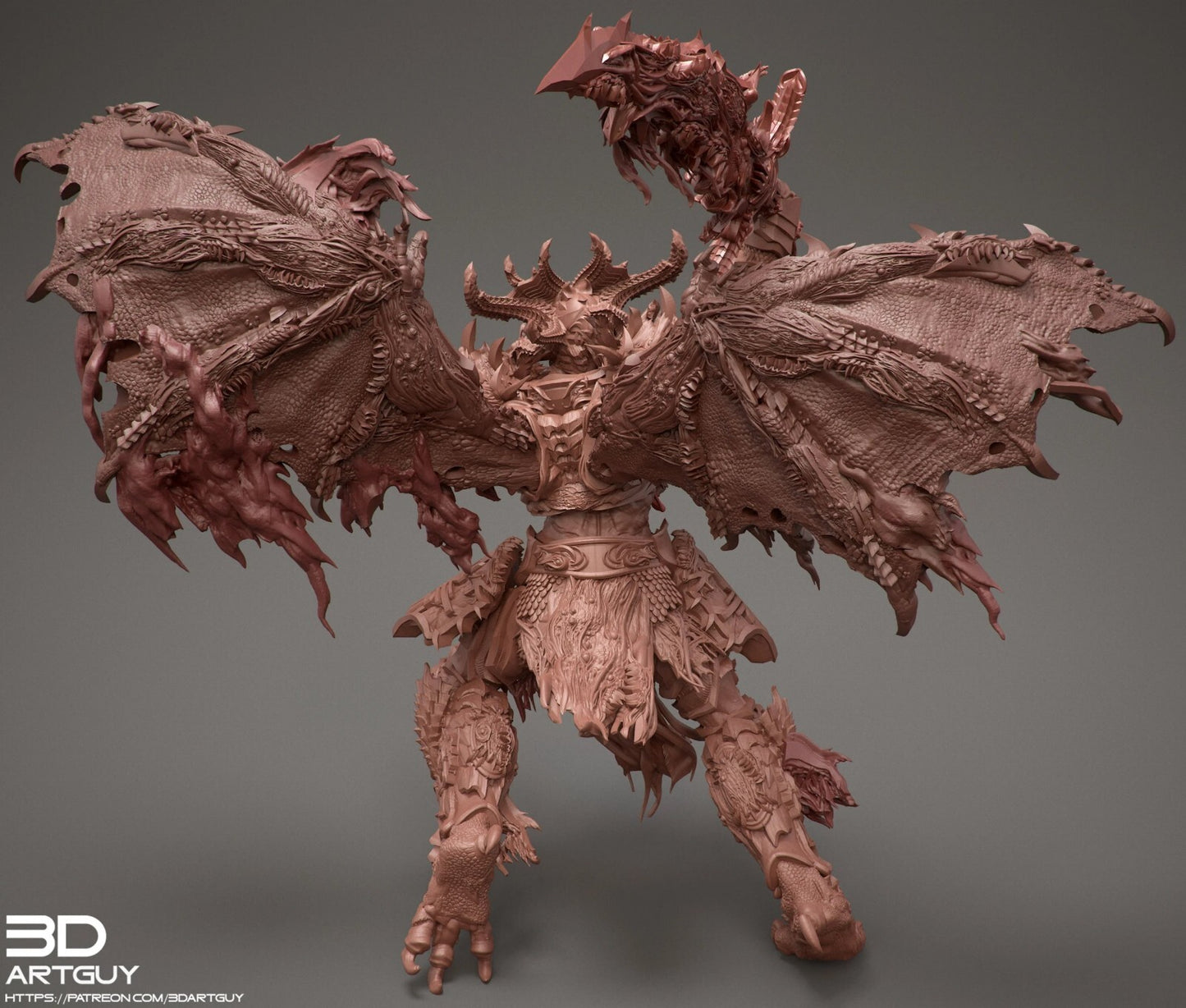 Démon de la rage version 12cm de haut