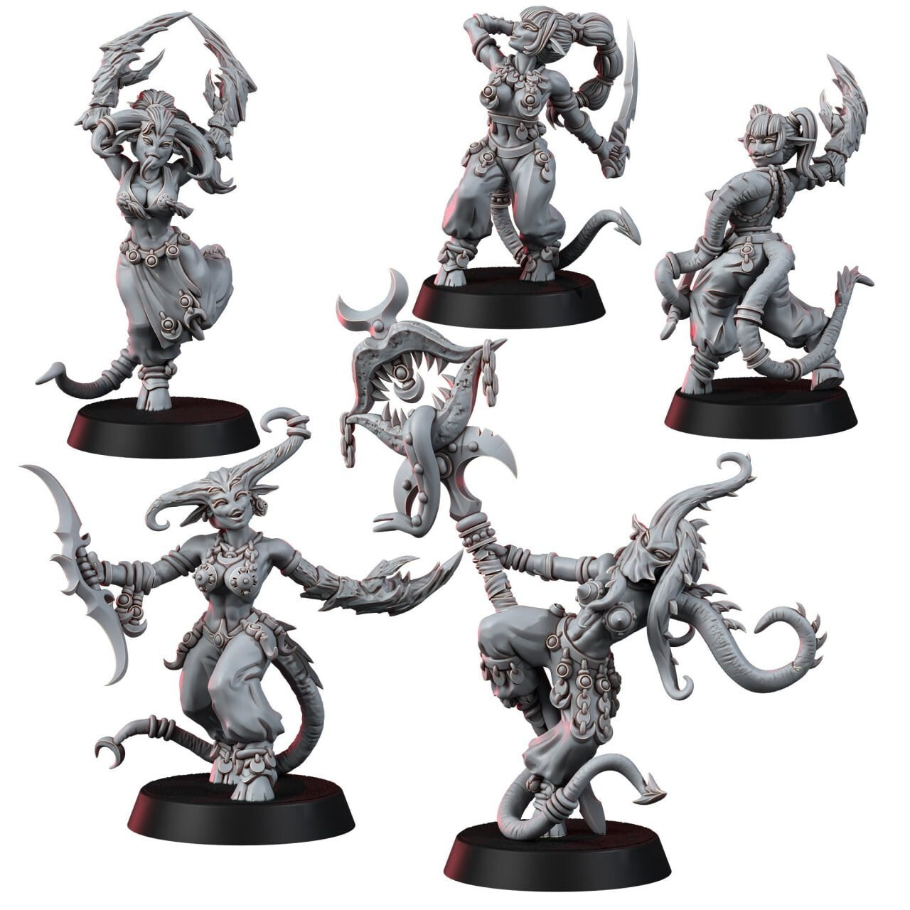 Daemonettes du plaisir 5 poses