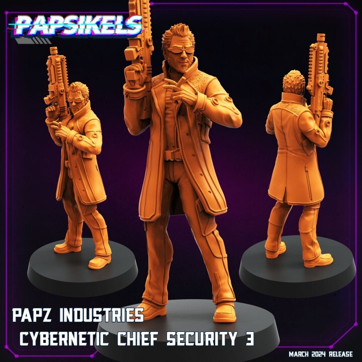 chef de securite compatible cyberpunk