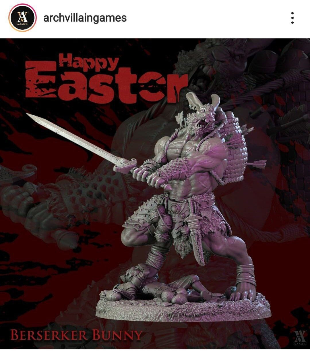 berserker bunny 7.5cm de haut