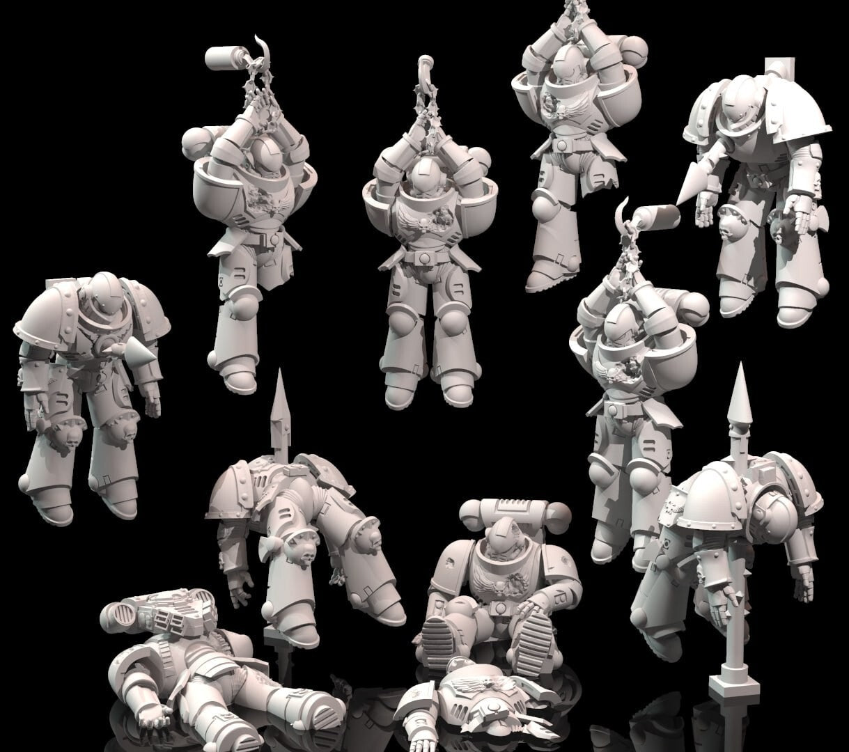 10 space marine cadavre et torture