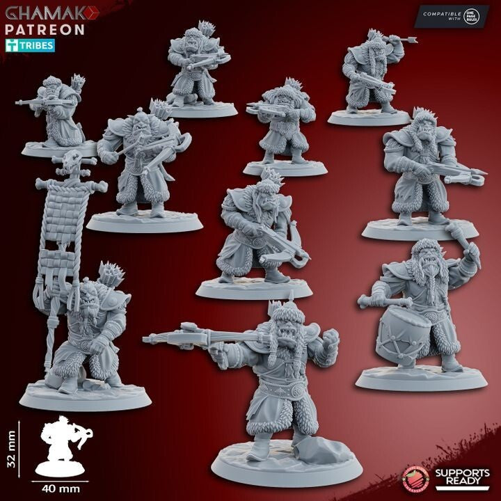Orc Arbans with crossbow 10 poses