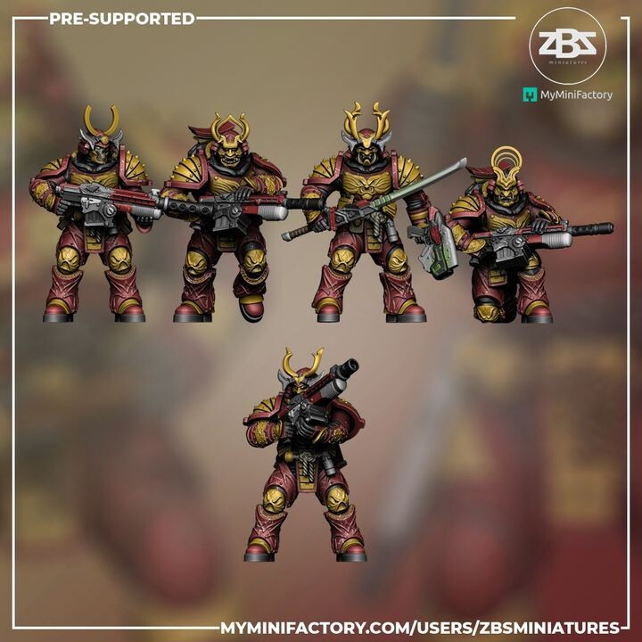 Manzu Ama - Yokai Gunners 5 space marine samurai
