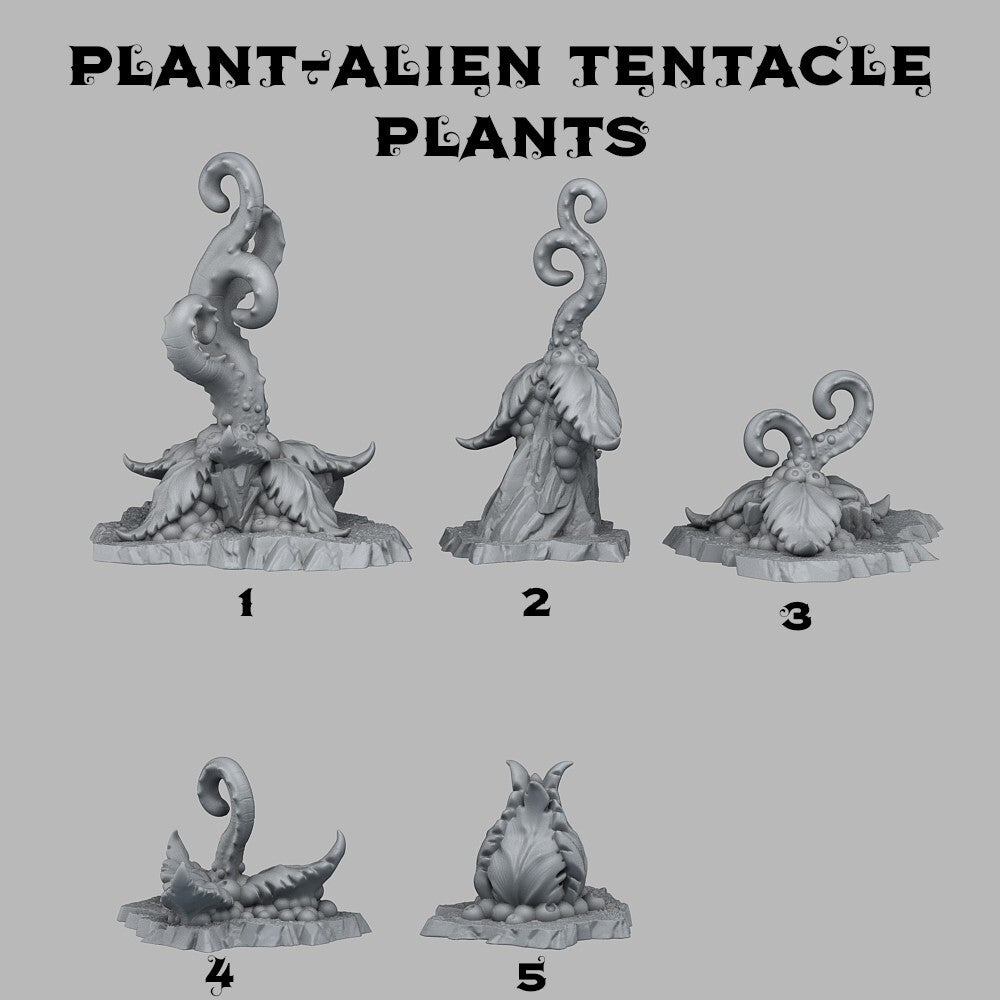 decor 5x plante alien