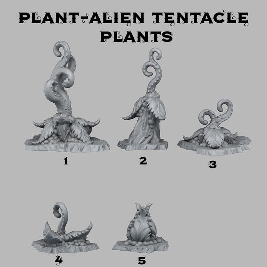 decor 5x plante alien