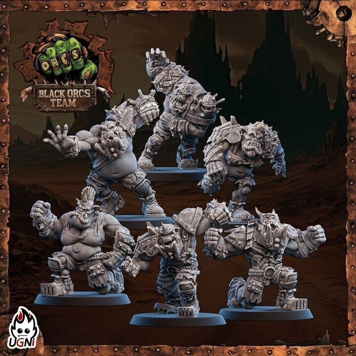 extesion 6 Black Orcs Team (Mad Max Style) equipe ORQUE Fantasy Football