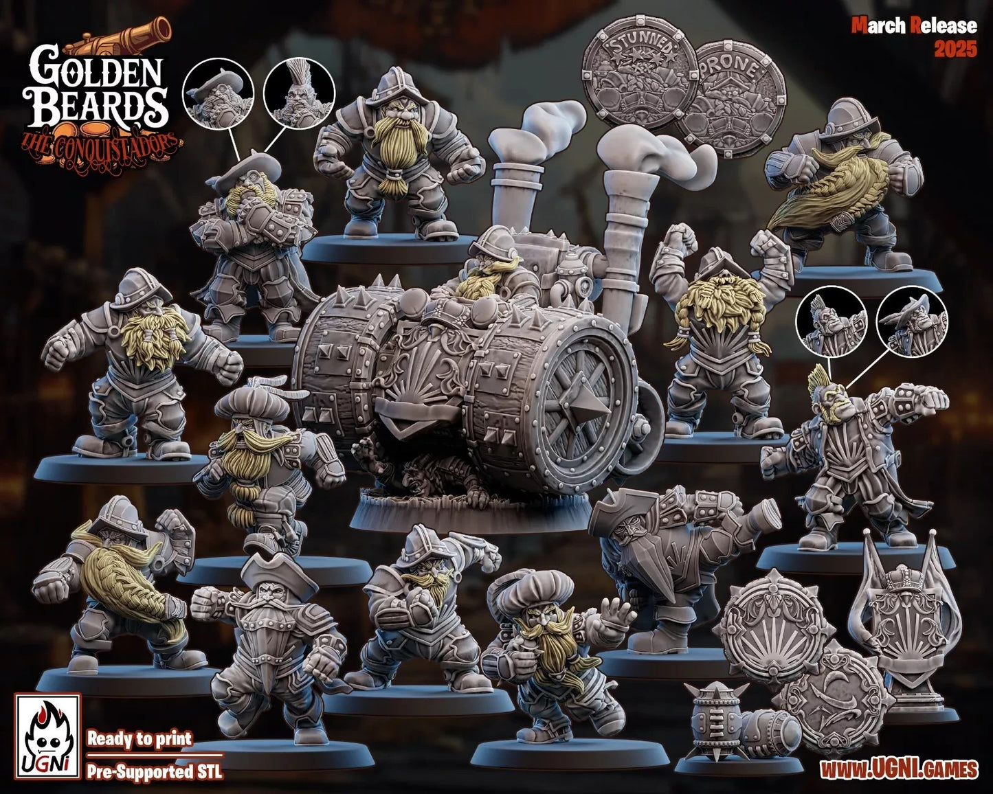 Golden Beards (Conquistador Style)" equipe nain Fantasy Football