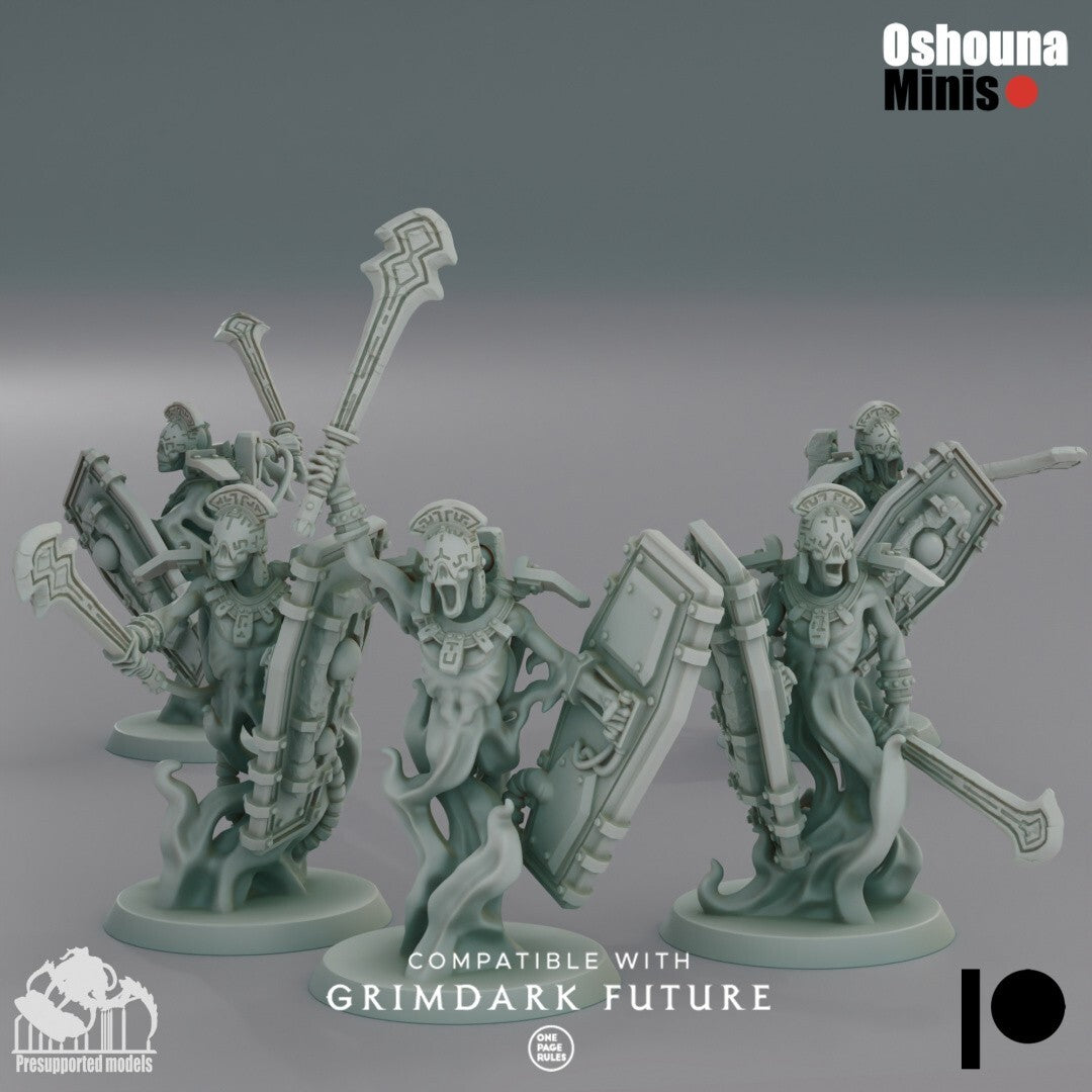 Doomed Empire - Spirit Guardians with swords and shield