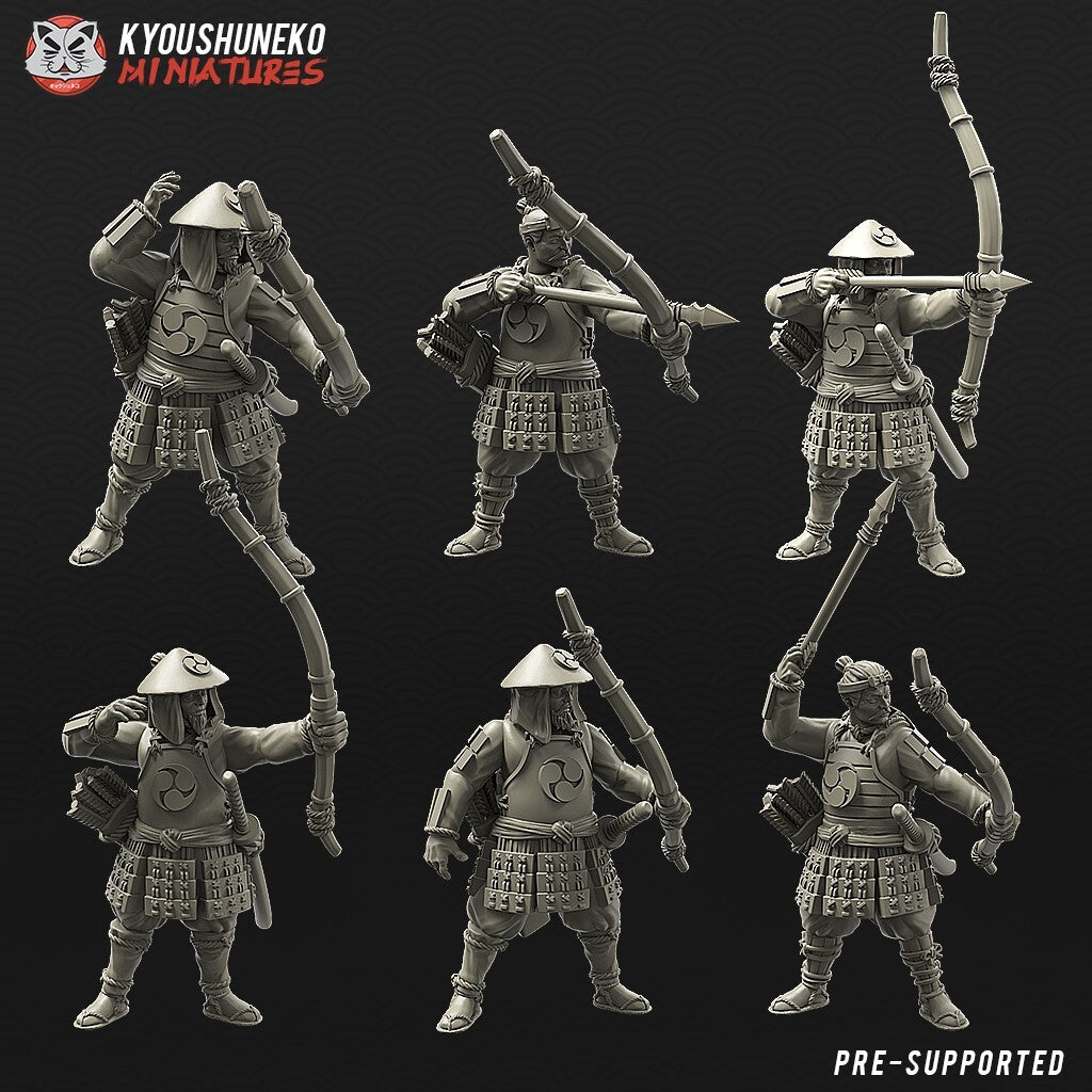 6 archers ashigaru