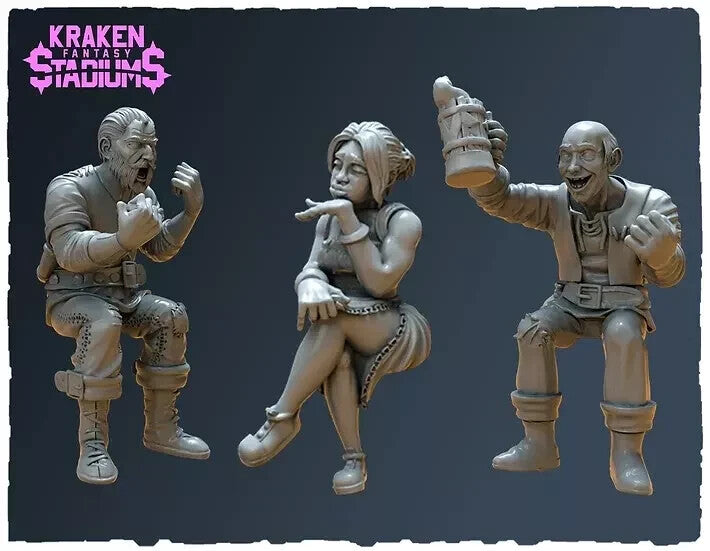 3 supporteur humain Fantasy Football convient a bloodbowl