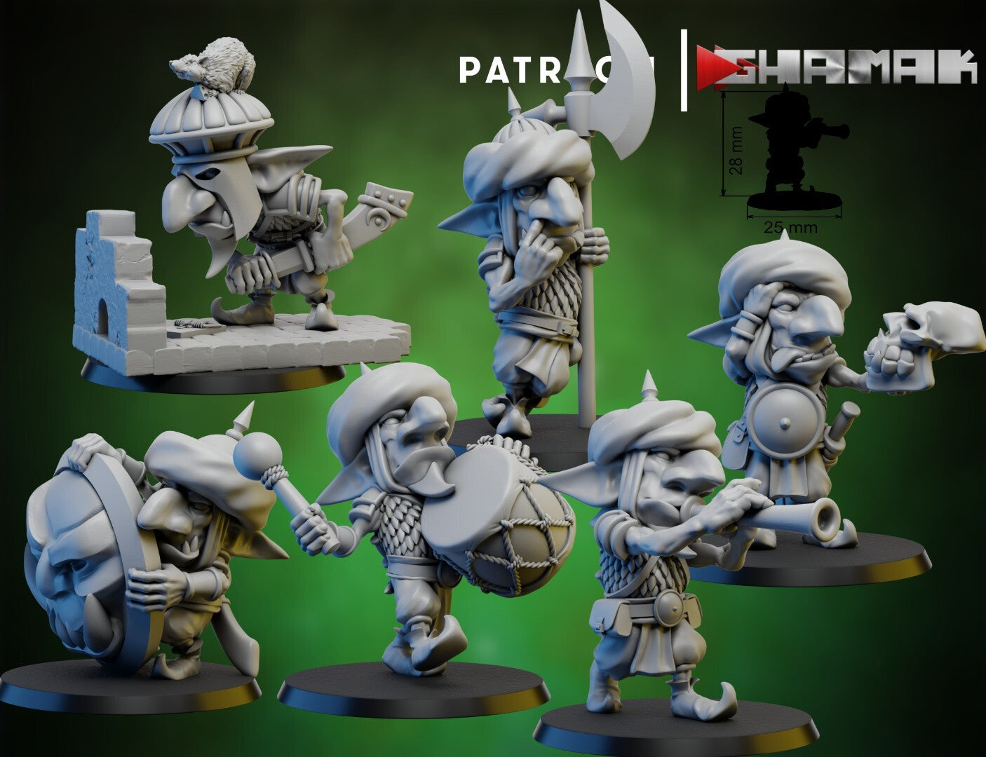 6x Persian Ogre Goblin Guard