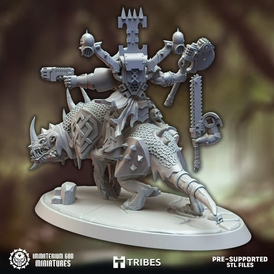 Jarl on Doggernaut socle 90x52mm w