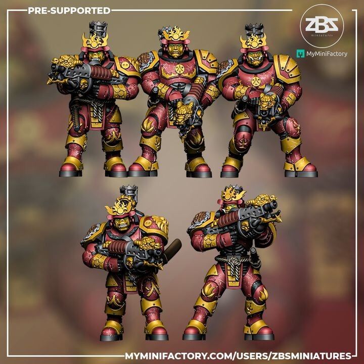 Manzu Ama - Dragon Breath Samurai 5 space marine samurai