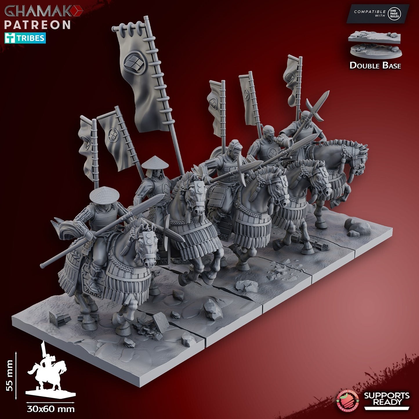 Yari Ashigaru a cheval
