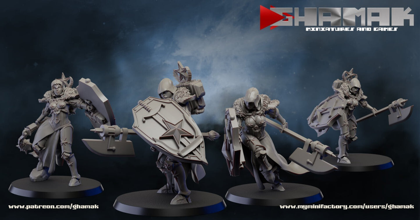 4 xRed Sister porte bouclier compatible soeurs de batailles