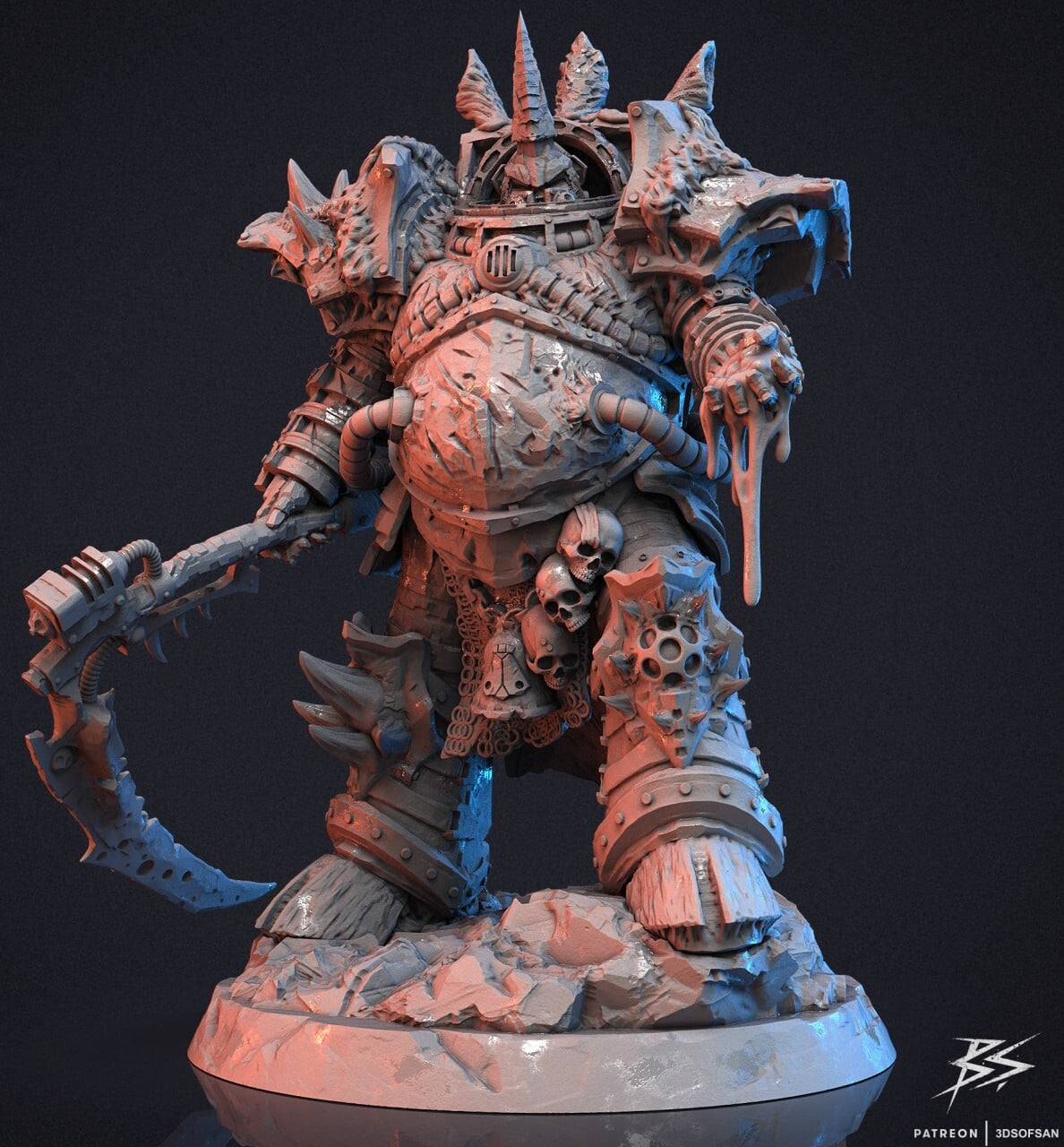 seigneur de la pestilance hauteur 13cm