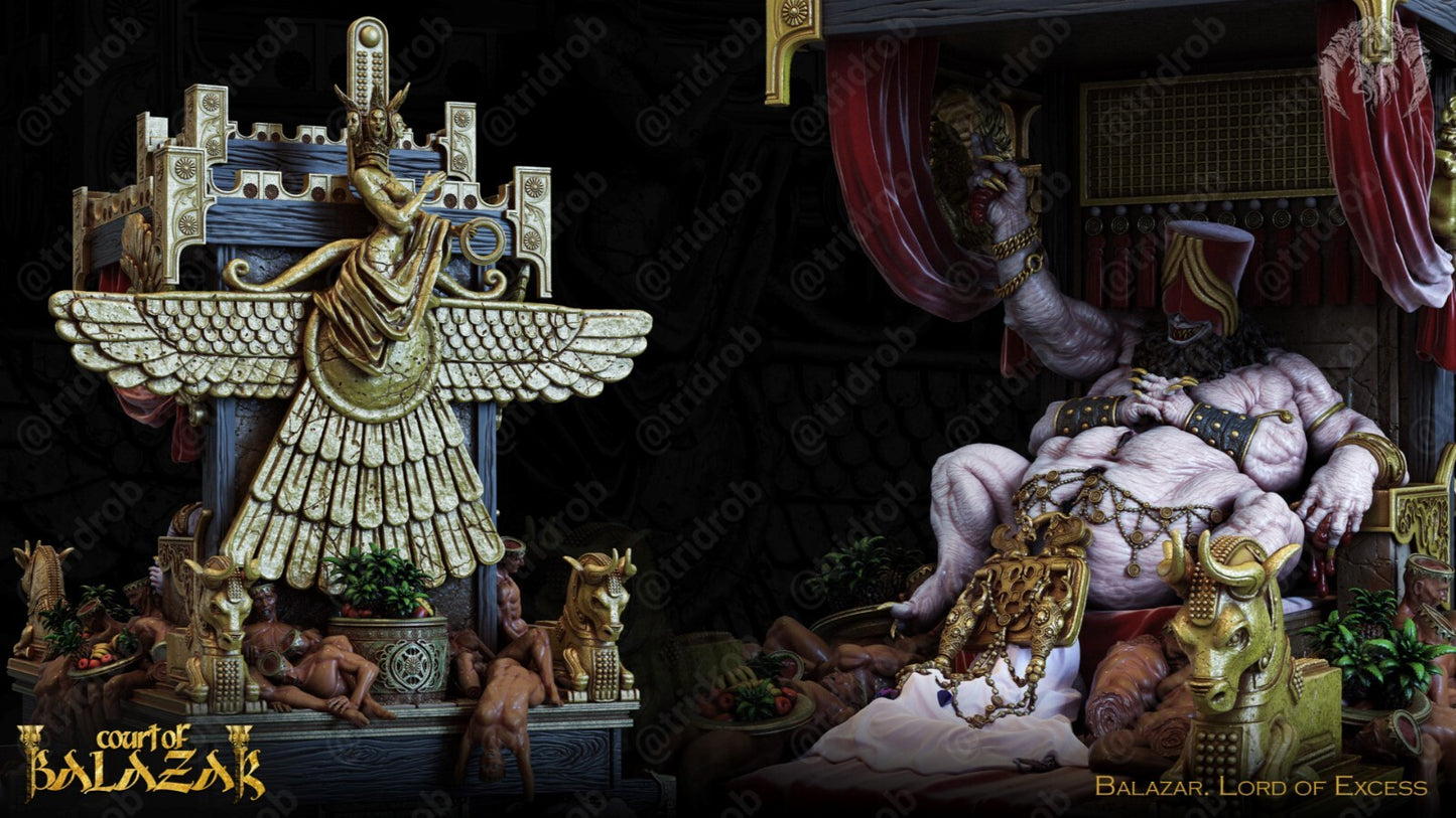 le trone de la cour de l'excès