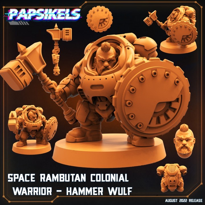 SPACE RAMBUTAN COLONIAL WARRIOR HAMMER WUL
