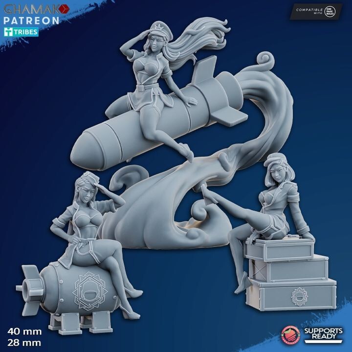 3 Freedom Guard Pinups