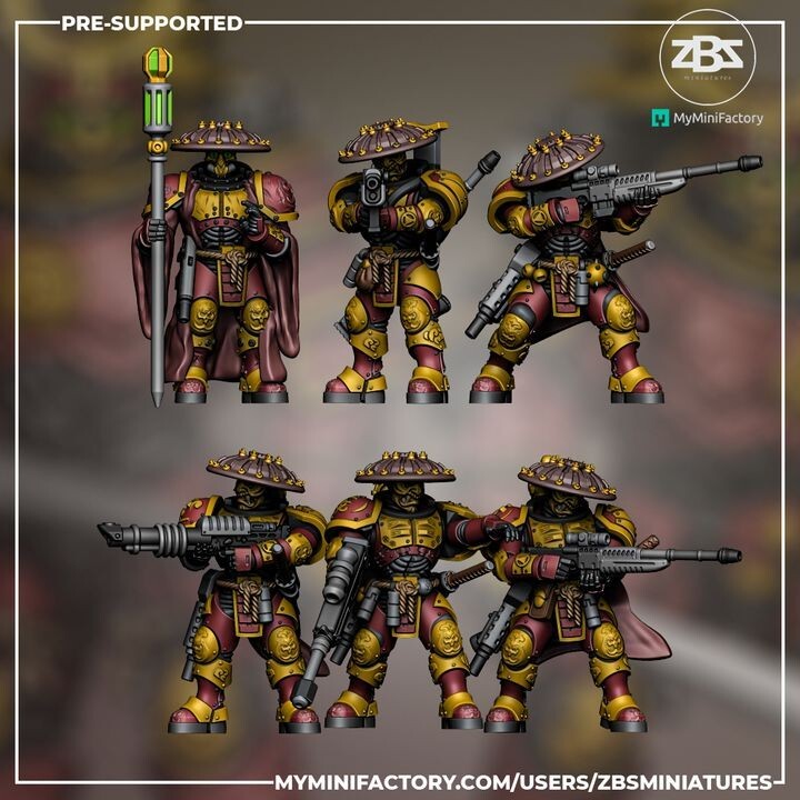 Manzu Ama - Specialists 6 space marine samurai