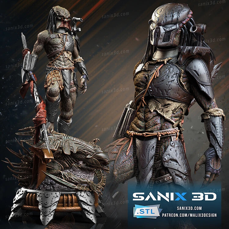 FIGURINE DE 40 CM DE HAUT ALIEN vs. PREDATOR figurine fan art