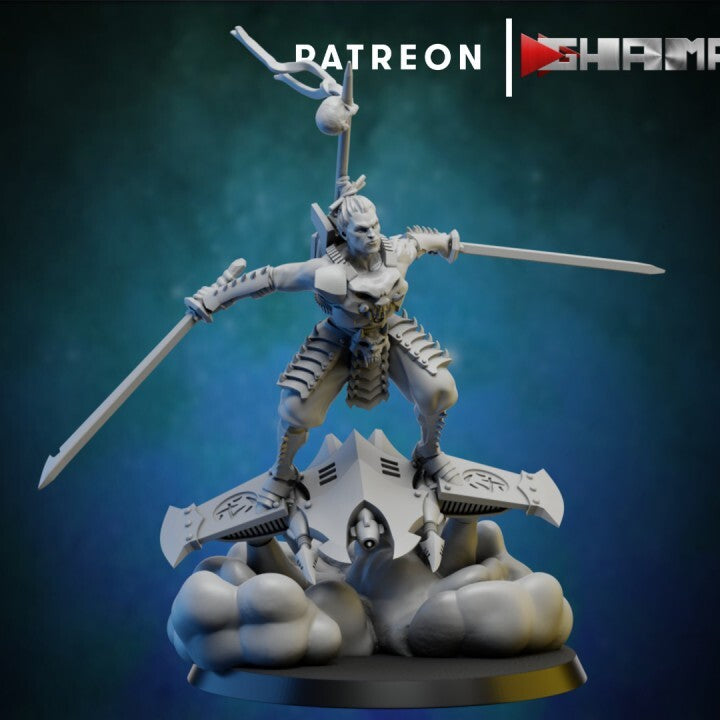 Dark elda space elf skater elfes noires convient a warhammer 40000