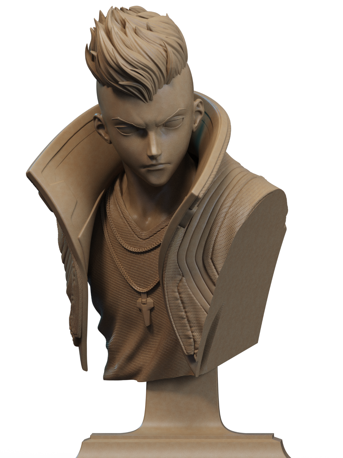 buste david martinez cyberpunk hauteur 12 cm avec la base