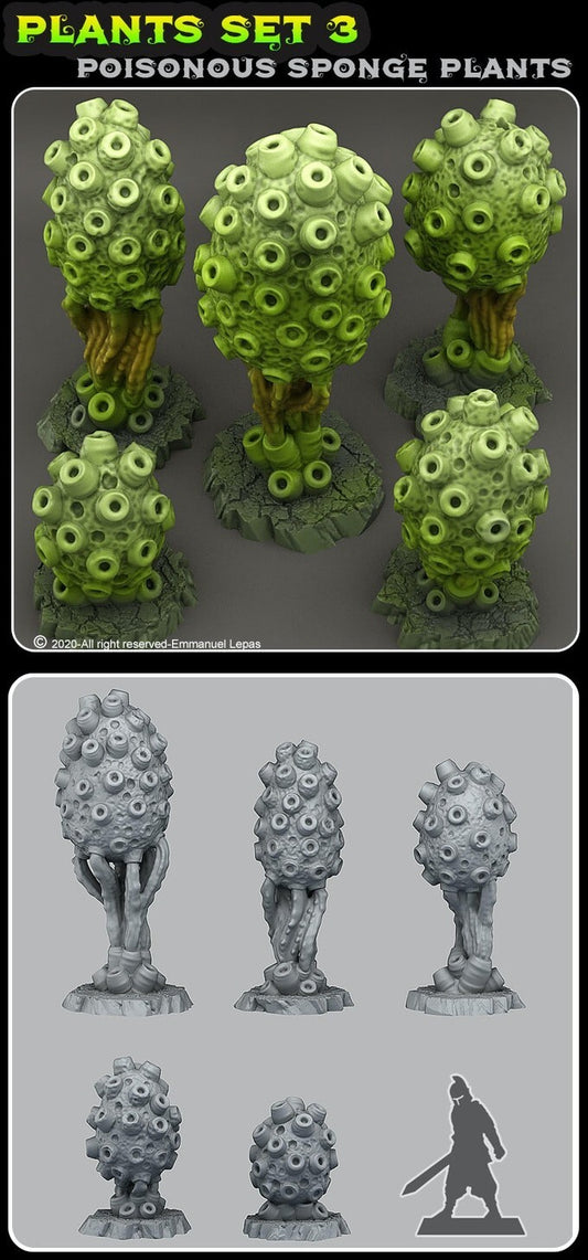 decor 5x plante alien