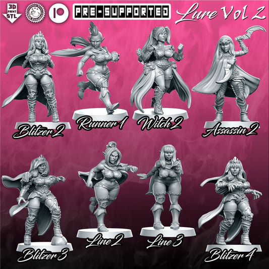 equipe feminine elfe noires fantasy convient a bloodbowl