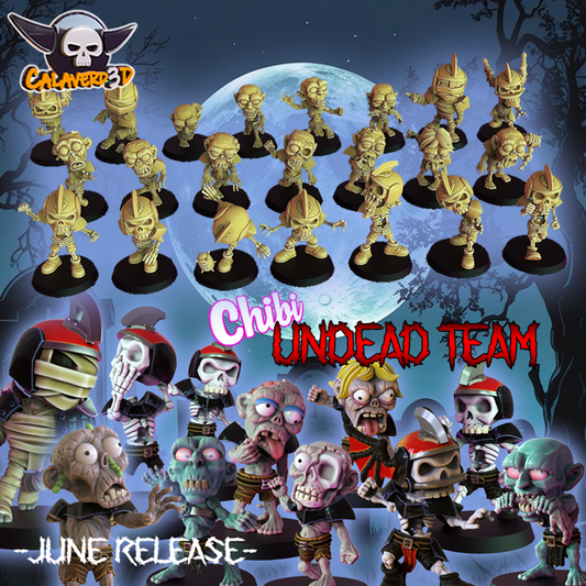 chibi undead team fantasy convient a bloodbowl