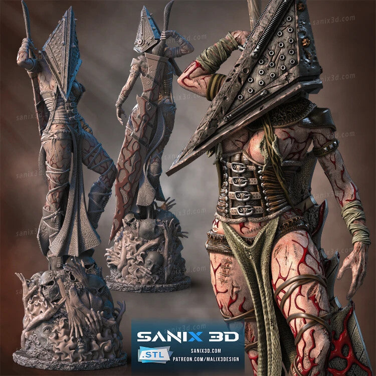 figurine fan art Lady Pyramid Head de 26 cm de haut