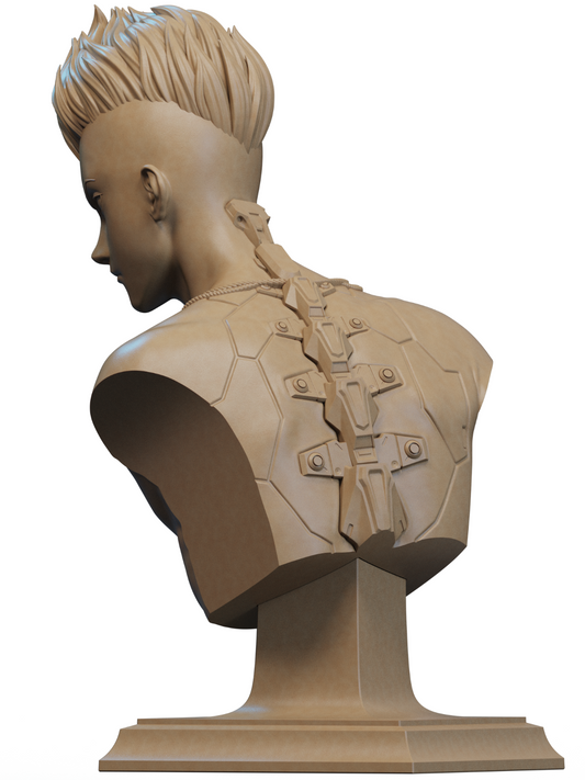 buste david martinez cyberpunk hauteur 12 cm avec la base