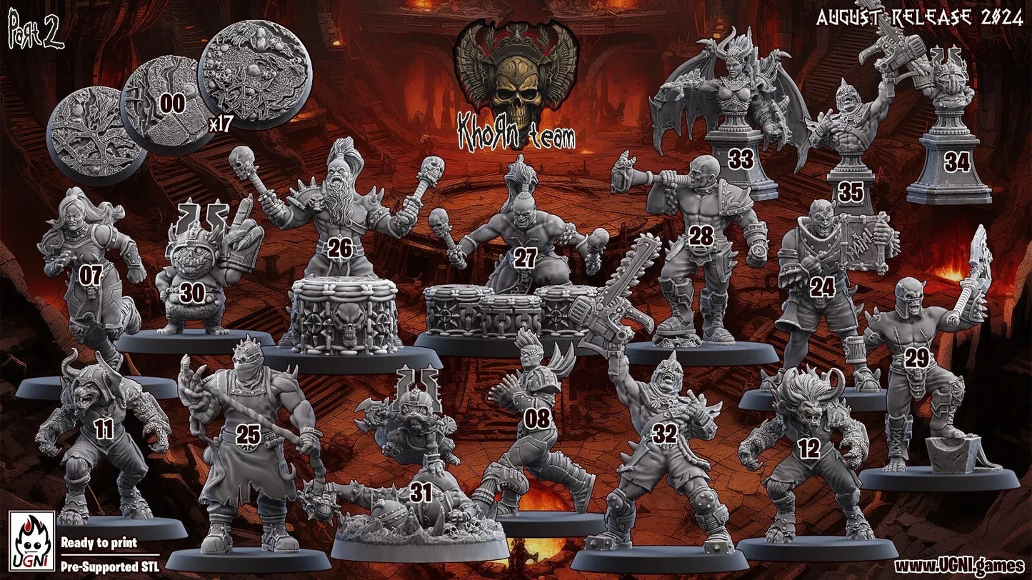 Khorn Team (Bloody Valkyrie Style). Part 2 complete fantasy equipe du chaos