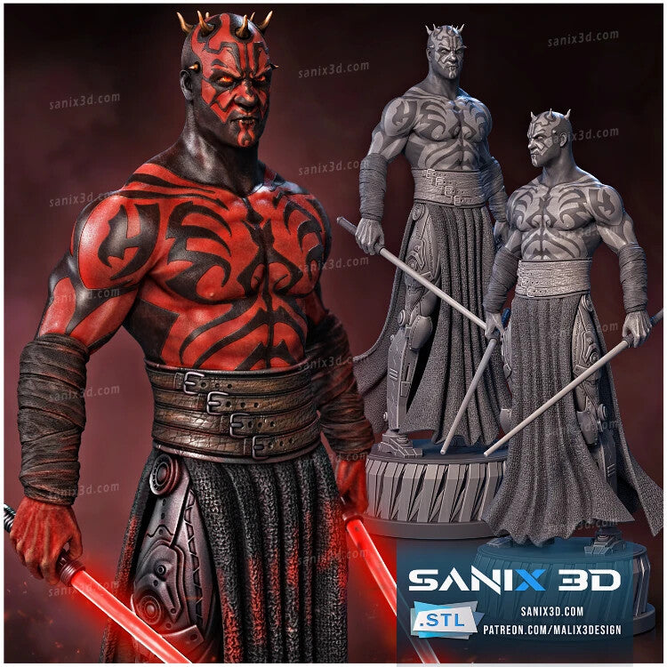 FIGURINE DE 22CM DE HAUT darth maul figurine fan art