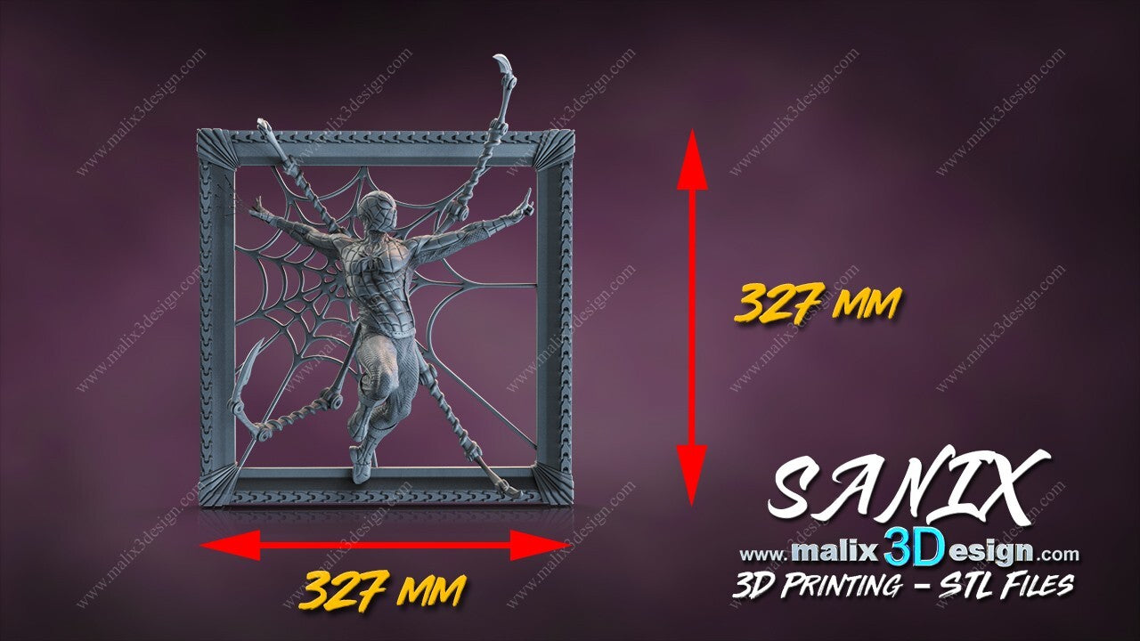 cadre spider man de 32 cm