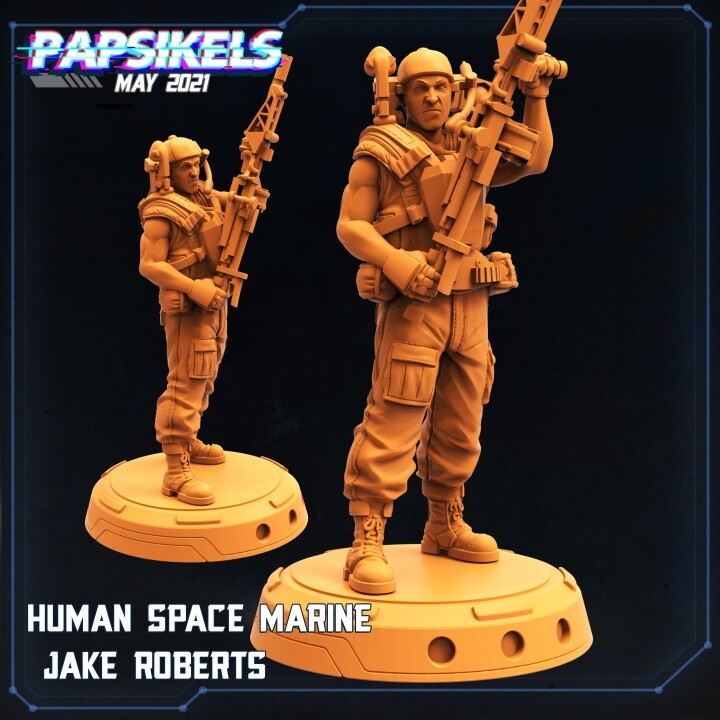 HUMAN SPACE MARINE JAKE ROBERTS