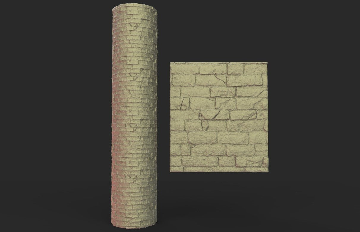 Rouleau de Modélisme 15cm briques usees