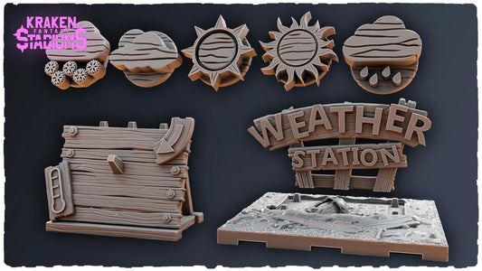 controle meteo plus figurine terrain convient a bloodbowl