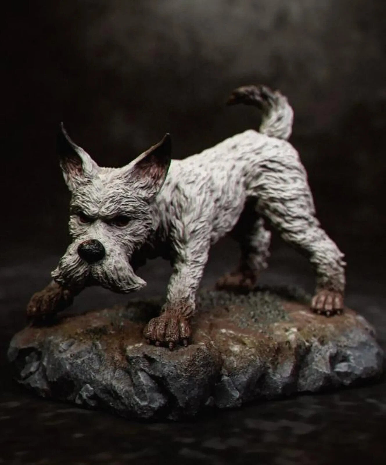 asterix et idefix hauteur 16 cm avec la base