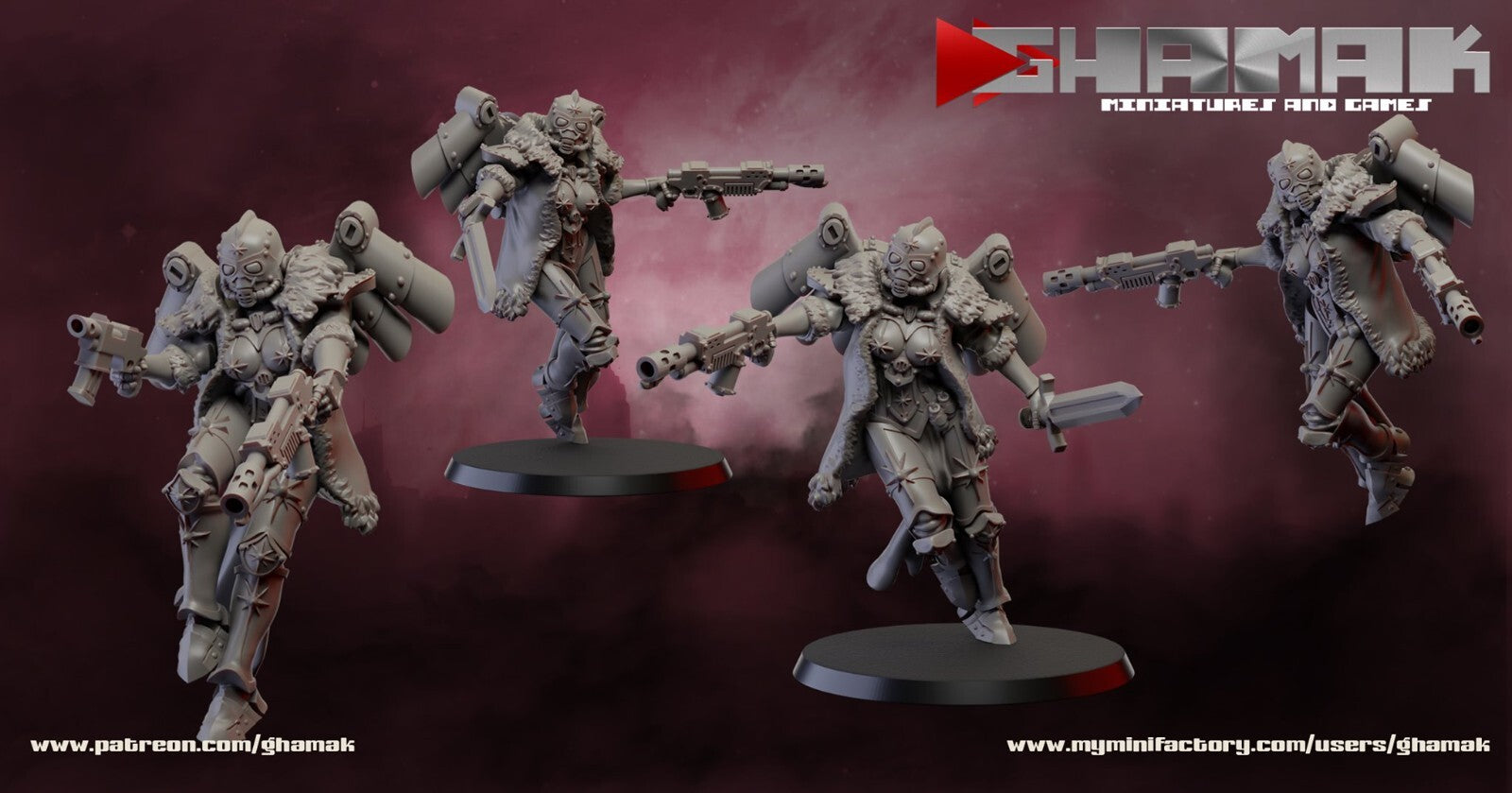 4 xRed Sister Flying compatible soeurs de batailles