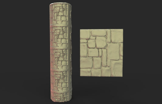 Rouleau de Modélisme 15cm tuiles en pierre