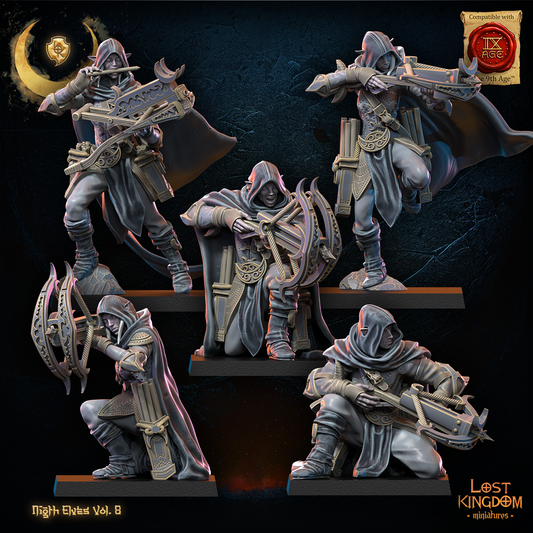 5 arbaletriers elfes noires 