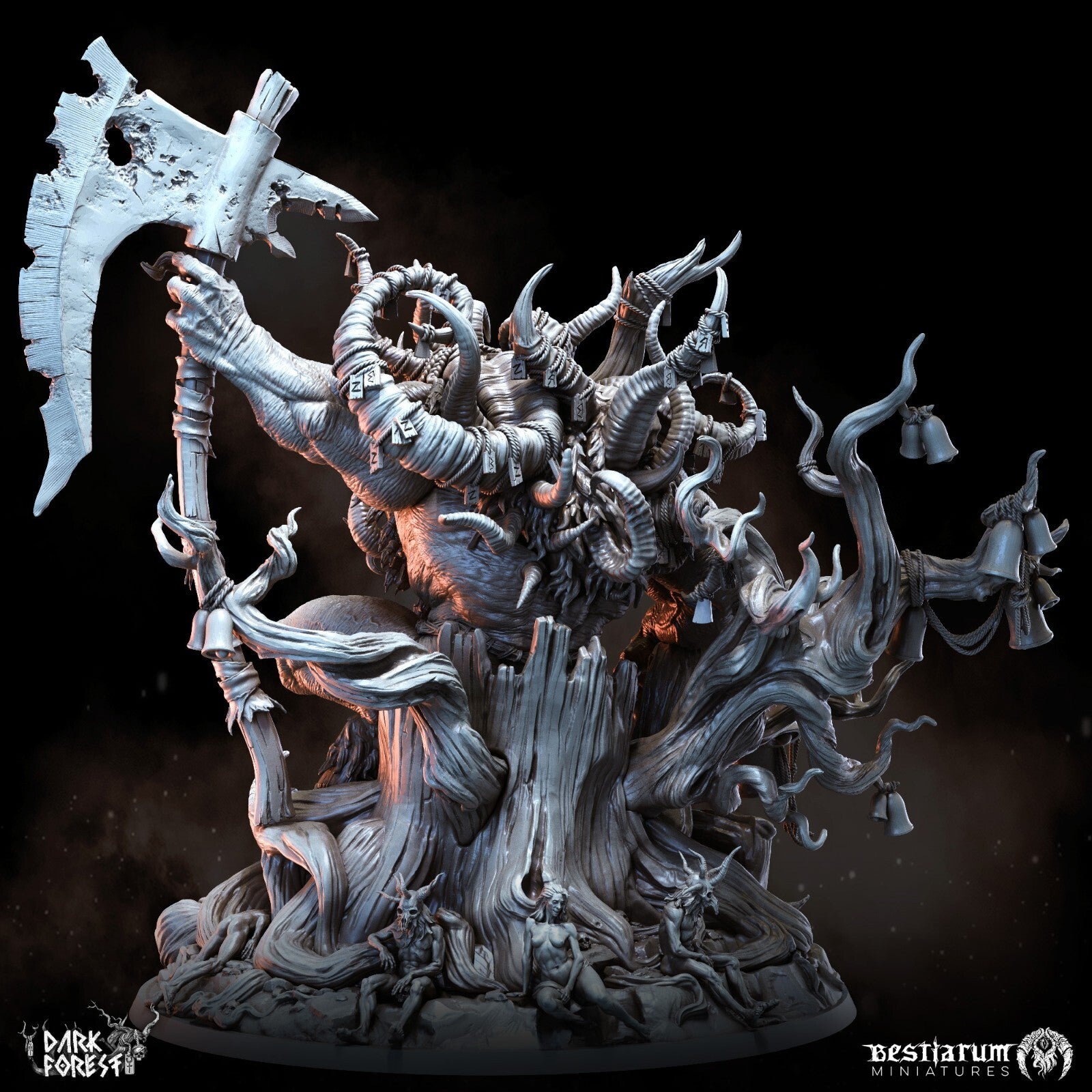 demon majeur avec socle de 125mm