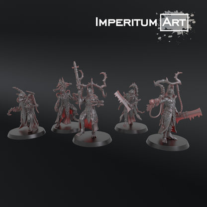 5 wracks elfe noire convient a warhammer 40000