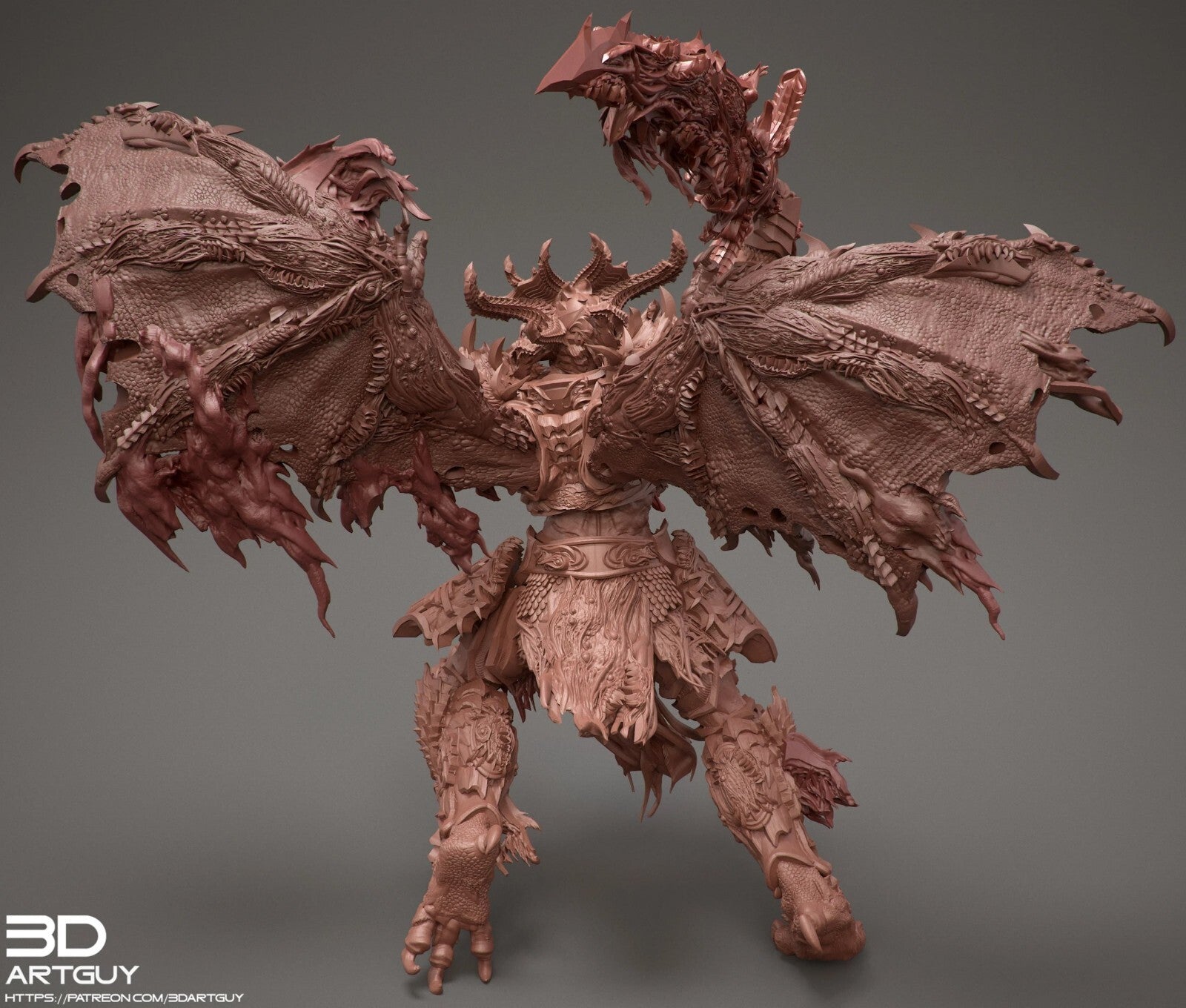 Démon de la rage version 12cm de haut 