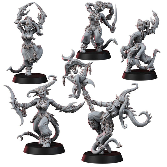 Daemonettes  du plaisir 5 poses