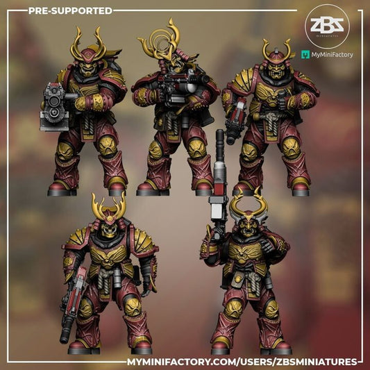 Manzu Ama - Yokai Gunners 5  space marine samurai