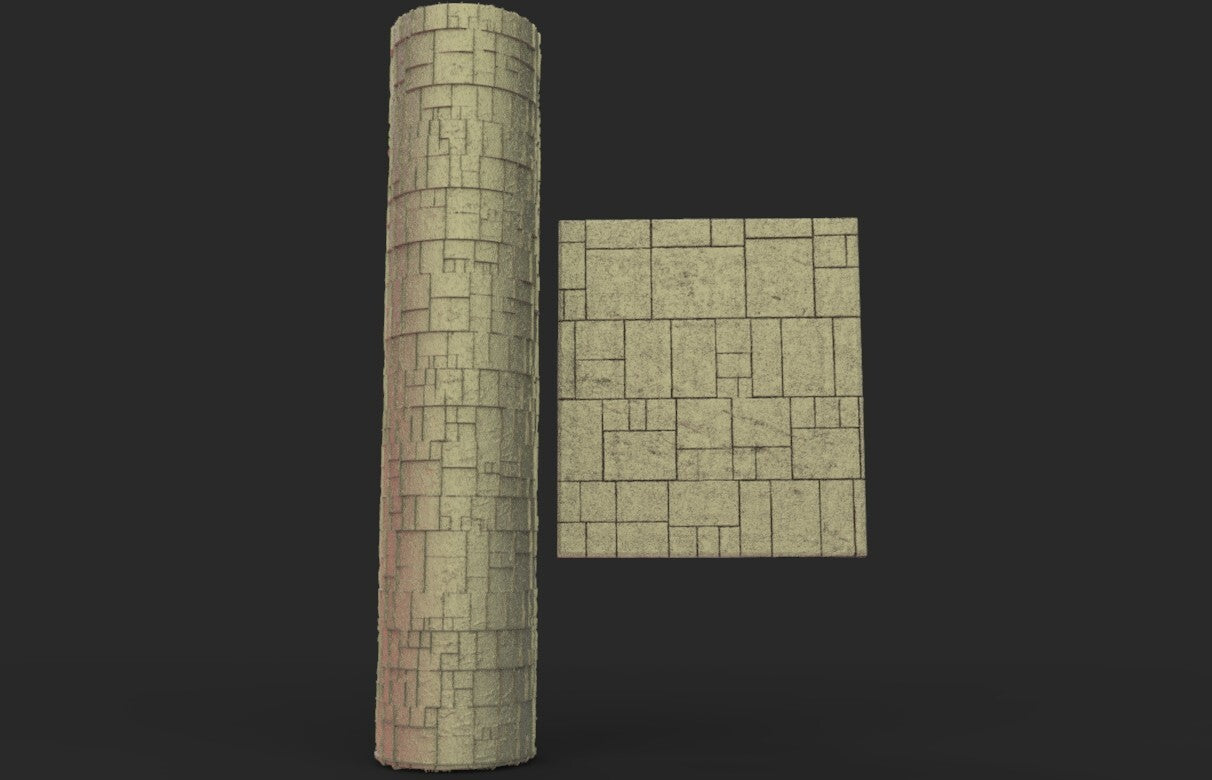 Rouleau de Modélisme 15cm briques irregulieres