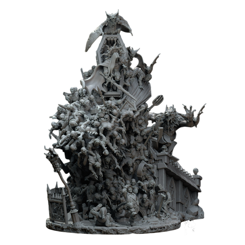 diorama seigneur vampire